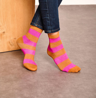 MKT Studio Glaren Pink Stripe Sock