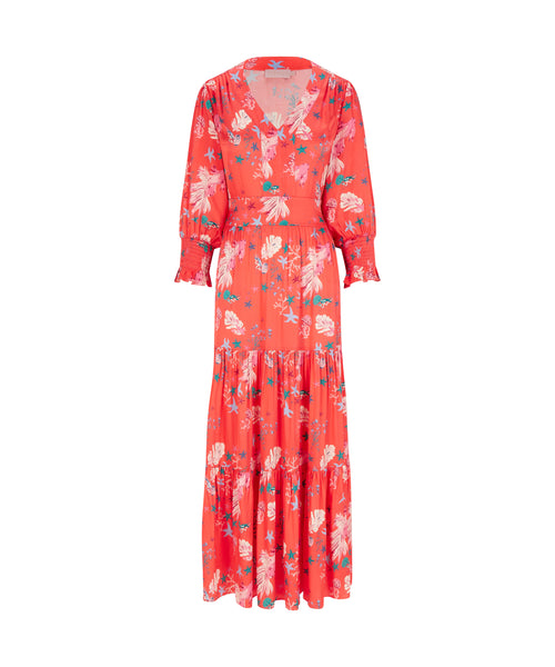 Riri Dress Coral Fish Print