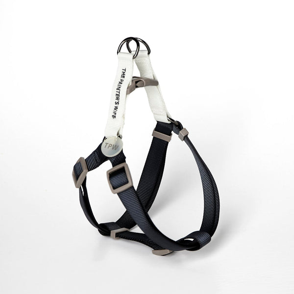 The Painter's Wife Large Navy and White Sonia Dog Harness