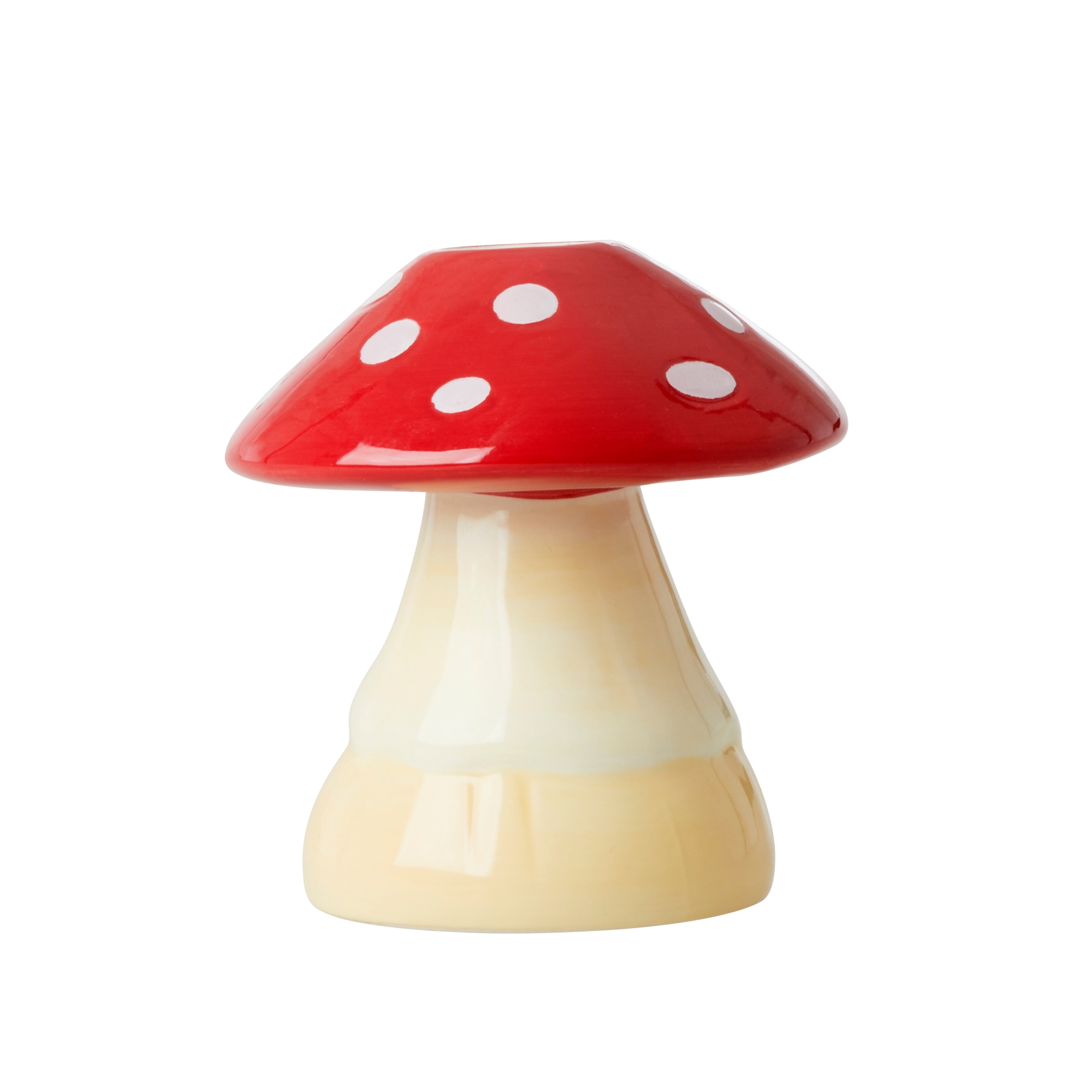 rice Ceramic Candle Holder in Mushroom Shape