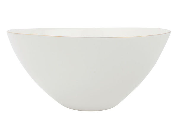 Canvas Home Abbesses Large Bowl Gold Rim (set Of 2)