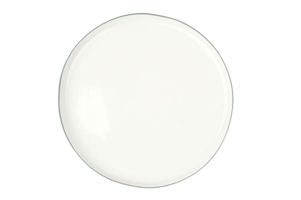 Canvas Home Abbesses Large Plate Grey Rim (set Of 4)