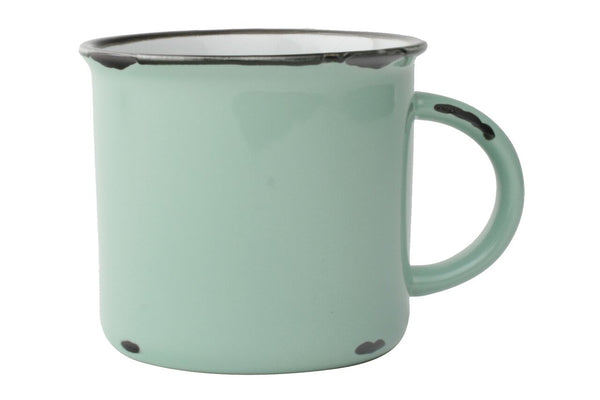 Canvas Home Tinware Mug In Pea Green (set Of 4)