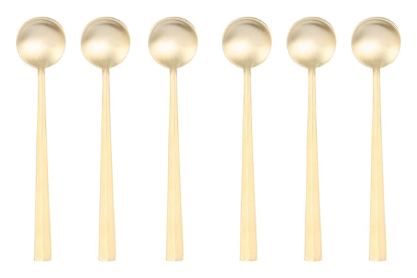 Canvas Home Nagasaki Coffee Spoons In Matte Gold