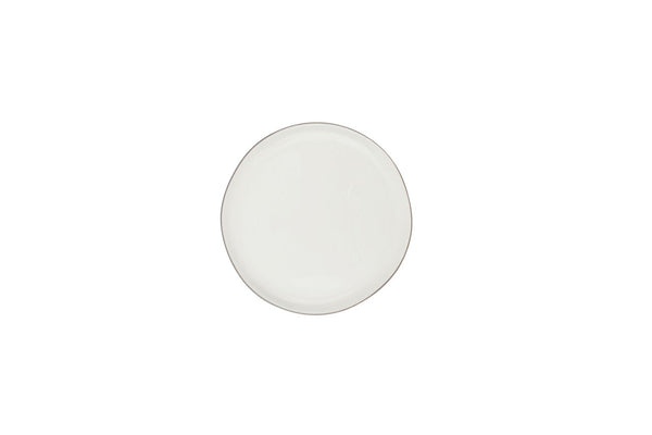 Canvas Home Abbesses Small Plate Platinum Rim (set Of 4)