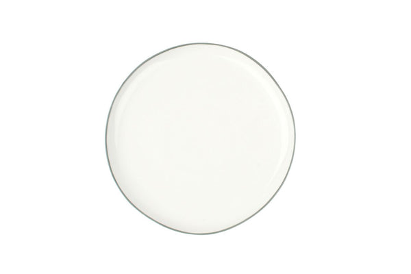 Canvas Home Abbesses Medium Plate Grey Rim (set Of 4)