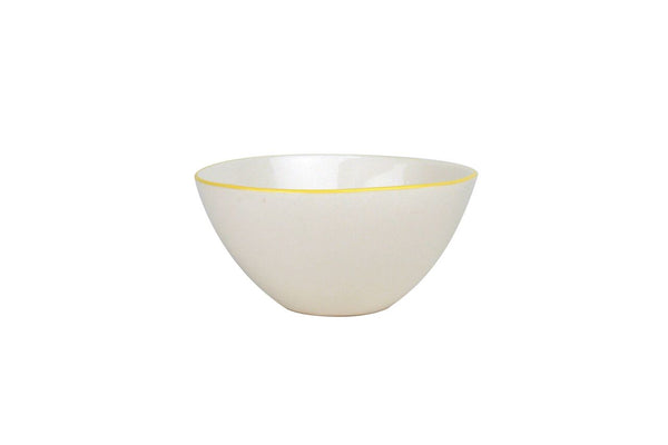 Canvas Home Abbesses Large Bowl Yellow Rim (Set of 2)