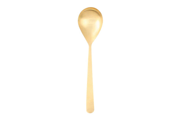 Canvas Home Oslo Serving Spoons In Gold - 2pc Gift Set