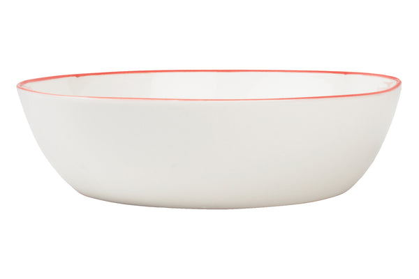 Canvas Home Abbesses Pasta Bowl Red Rim (Set of 4)