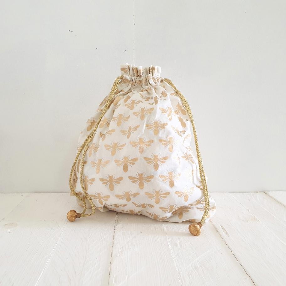 Paper Mirchi Vanilla Bee Fabric Gift Bag Lg