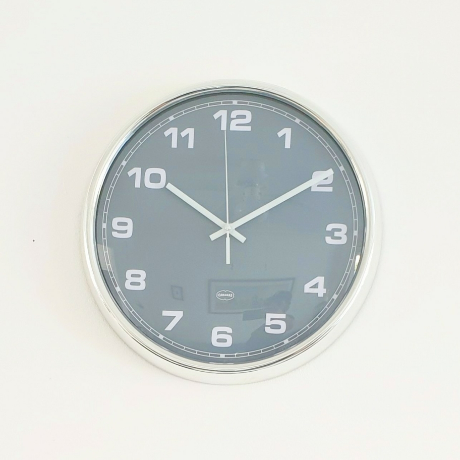 Retro Wall Clock Grey