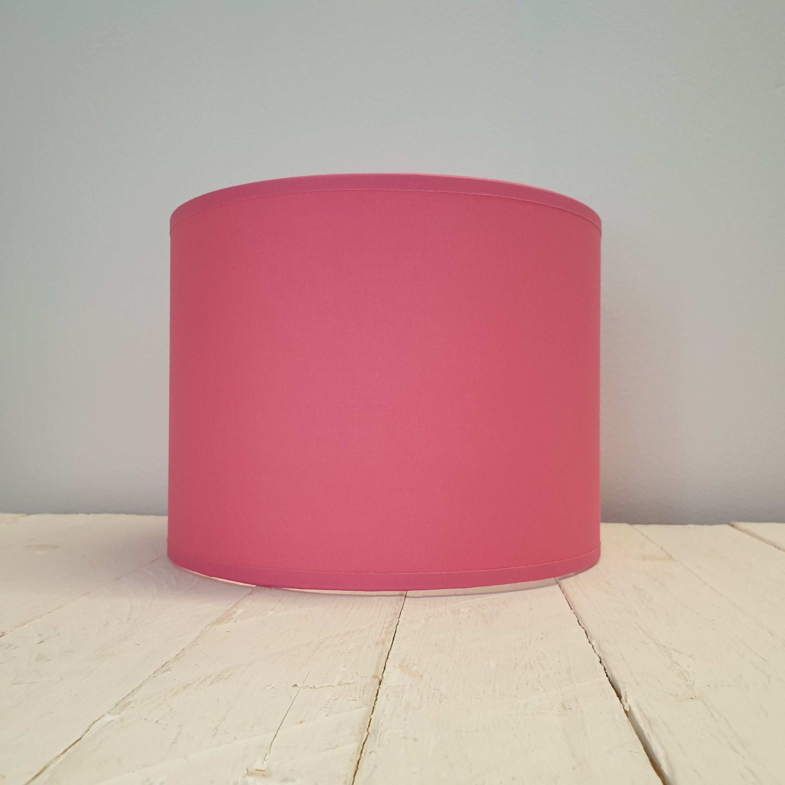 Fabric Drum Lampshade Fuschia