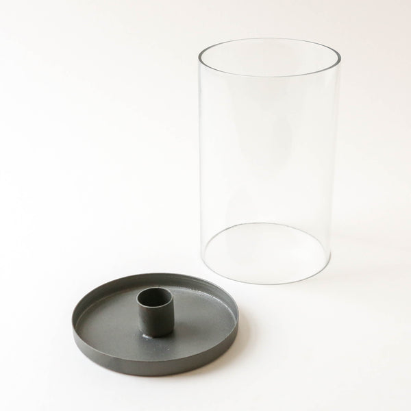 Simple Glass Hurricane Lamp