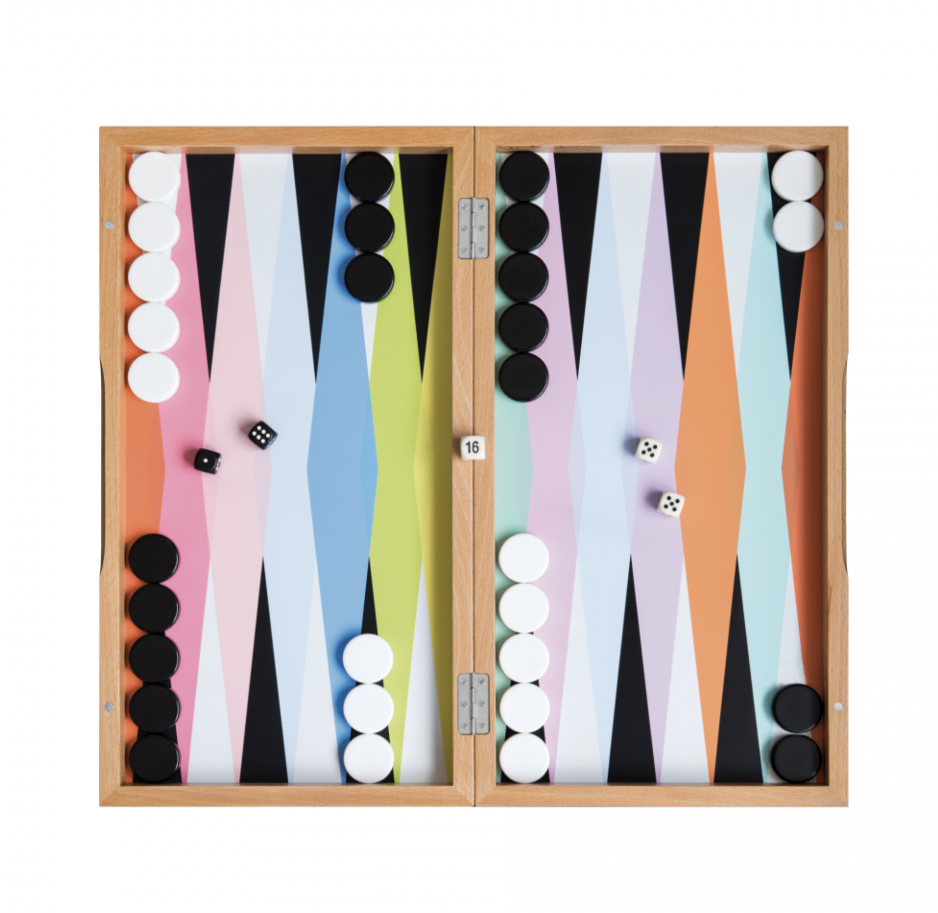 Colourful Backgammon Board Game