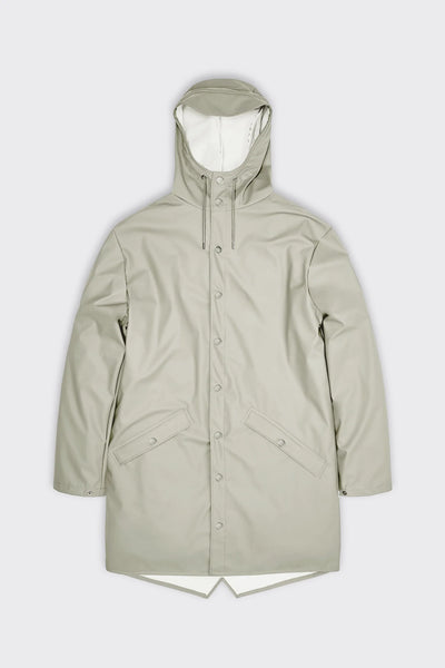 Rains Unisex Long Jacket In Cement