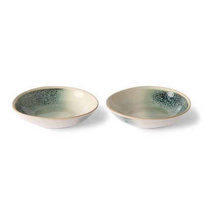 HKliving 70s Ceramic Curry Bowls (set Of 2) | Mist