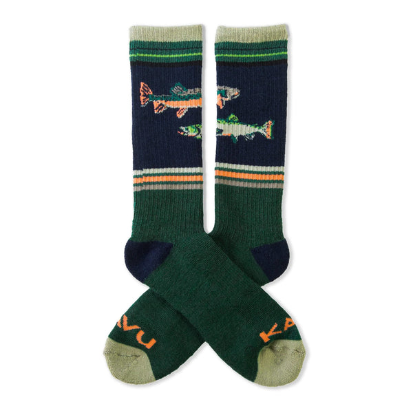 Moonwalk Unisex Crew Socks - Go Fish