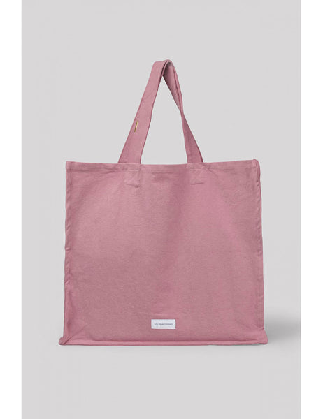 Large Tote Bag In Rosewood Canvas