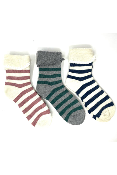 Cosy Cuff Stripe Socks