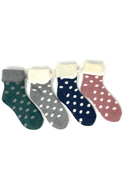 Cosy Cuff Spot Socks