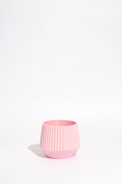 Studio No16 - Crinkle Plant Pot - Large - Light Pink