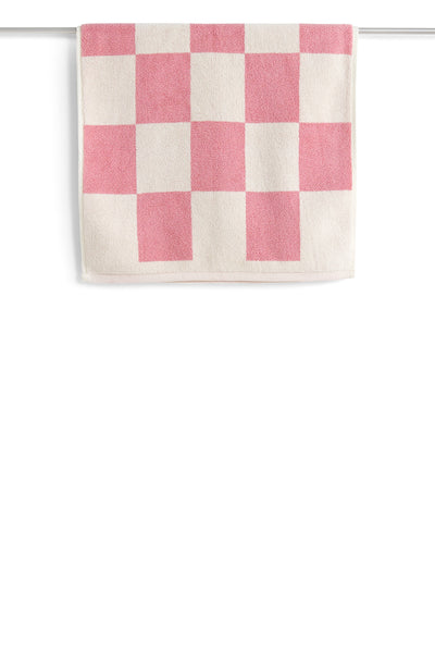 Check Bath Mat - Pink