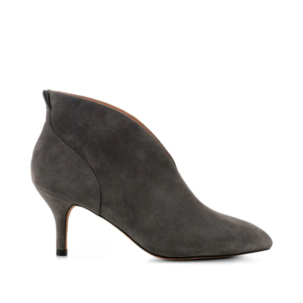 Valentine Heel - Grey Suede