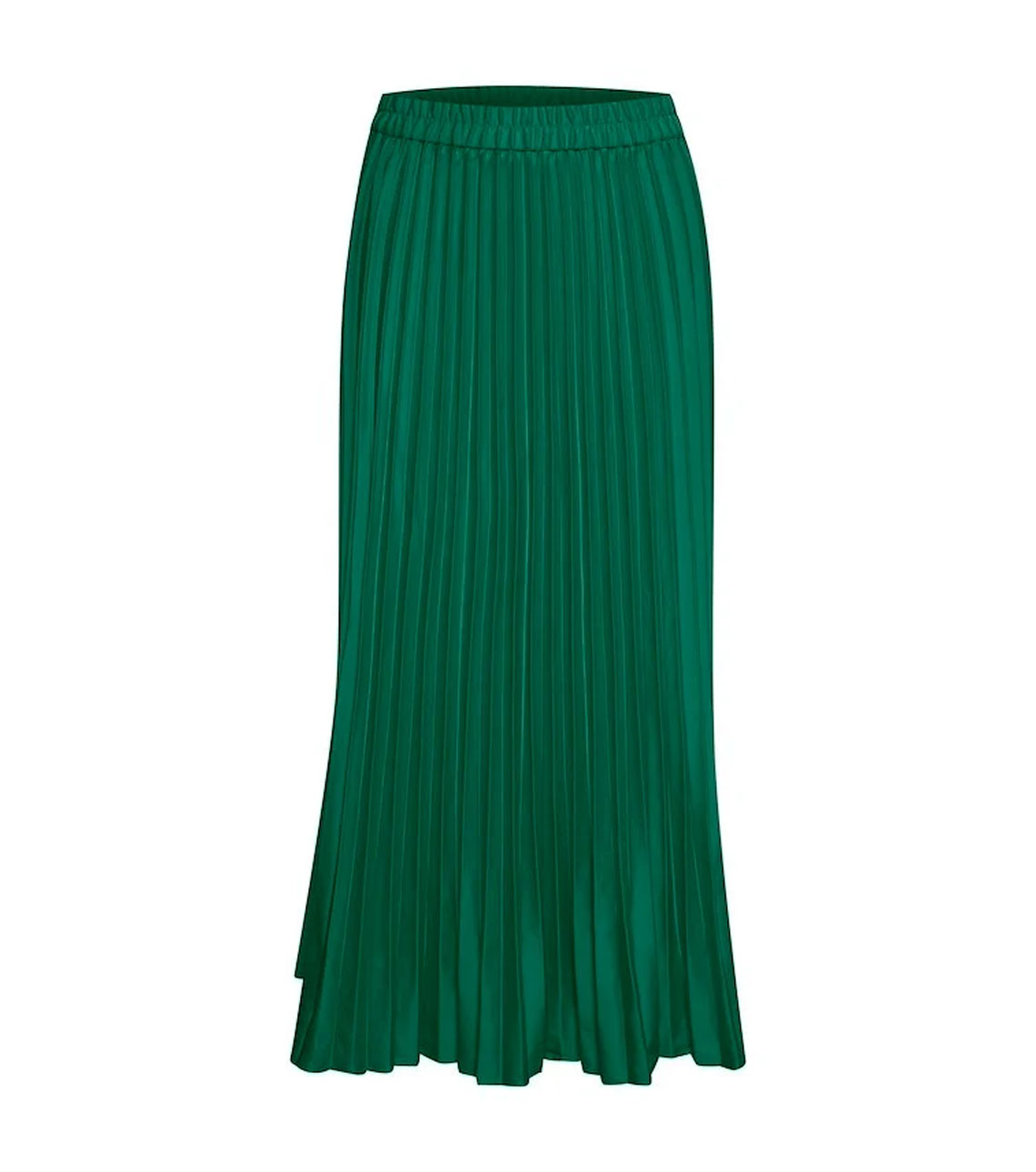 Emerald Green Zilky Plisse Skirt