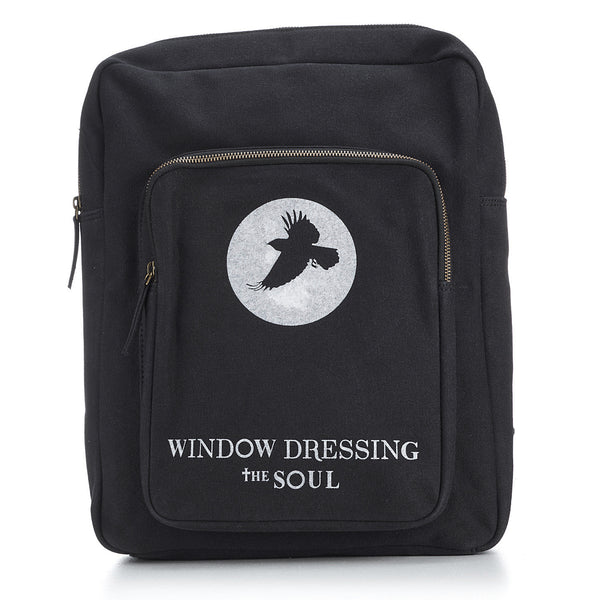 Window Dressing The Soul Wdts Backpack- Black Canvas - Crow Backpack