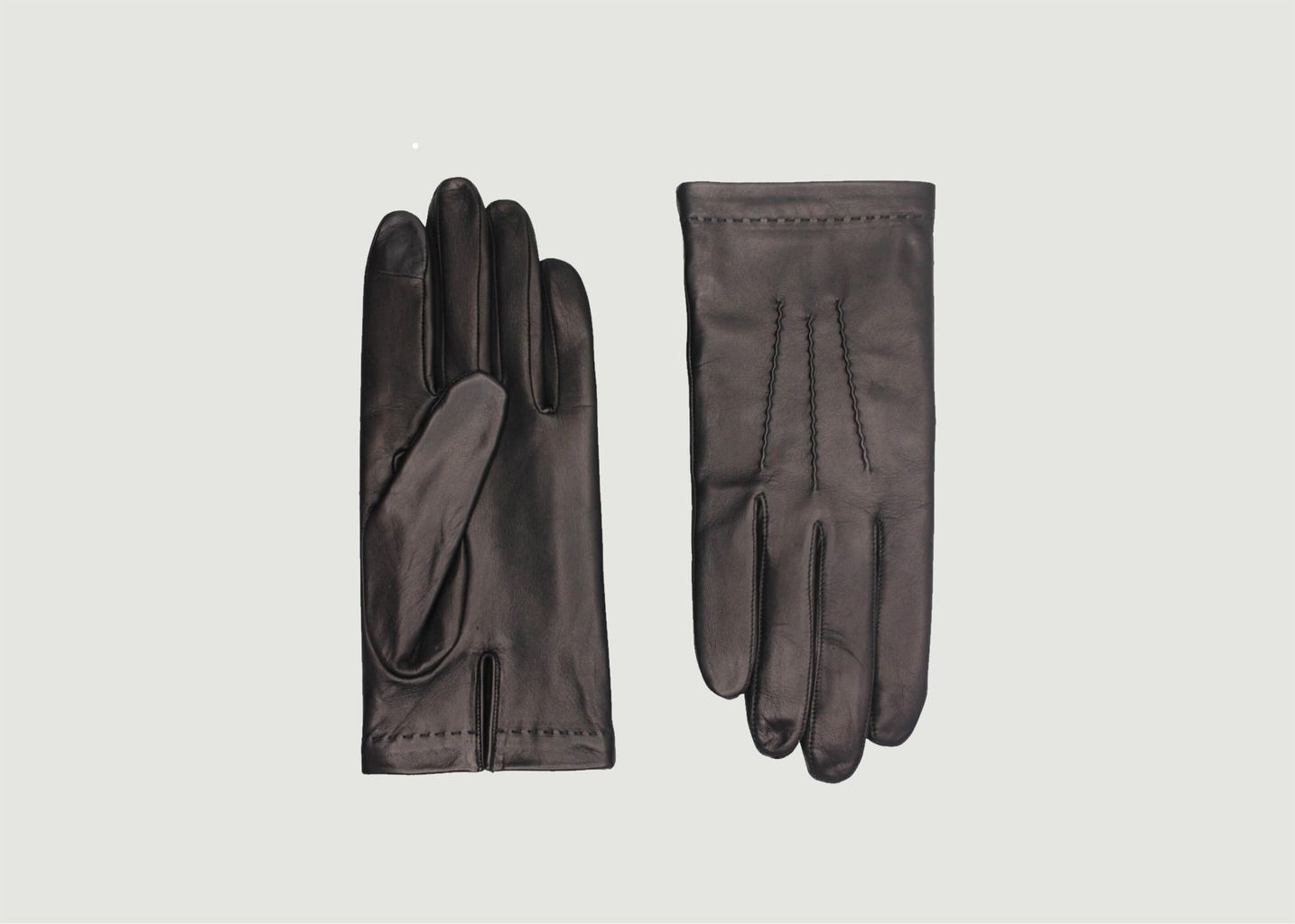 Silk Lined Leather Tactile Gloves Loïc