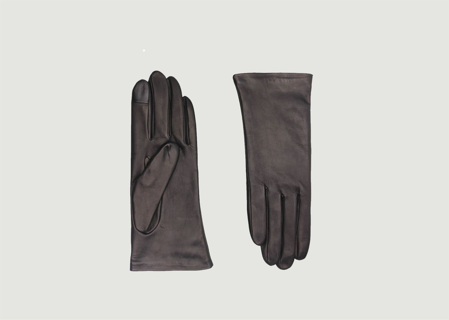 Inès Cashmere-lined Leather Tactile Gloves