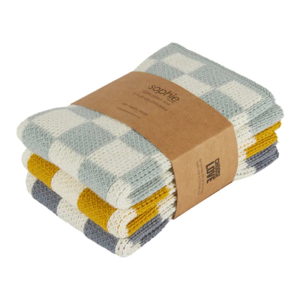Julia Davey Reusable Cotton Knit Dishcloths By Sophie Home