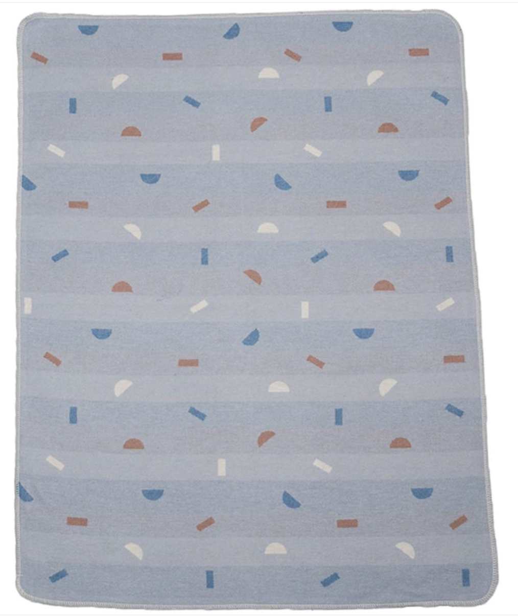 David Fussenegger JUWEL Baby Blanket - Shapes Allover 