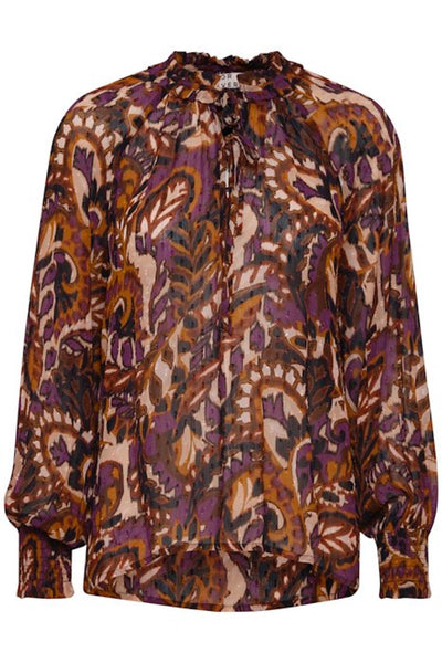 Jasmin Blouse Sunset Purple Mix