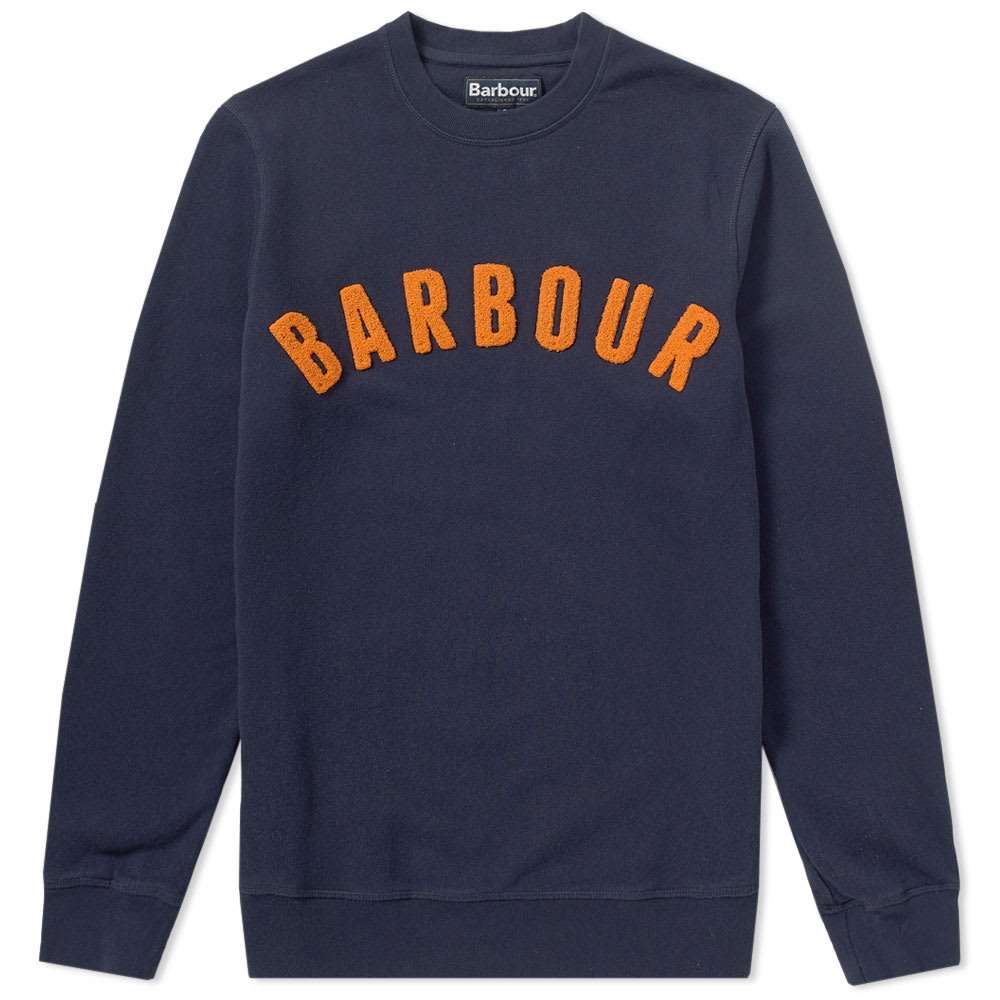 Barbour Barbour Prep Logo Crew Mens Sweatshirt Navy