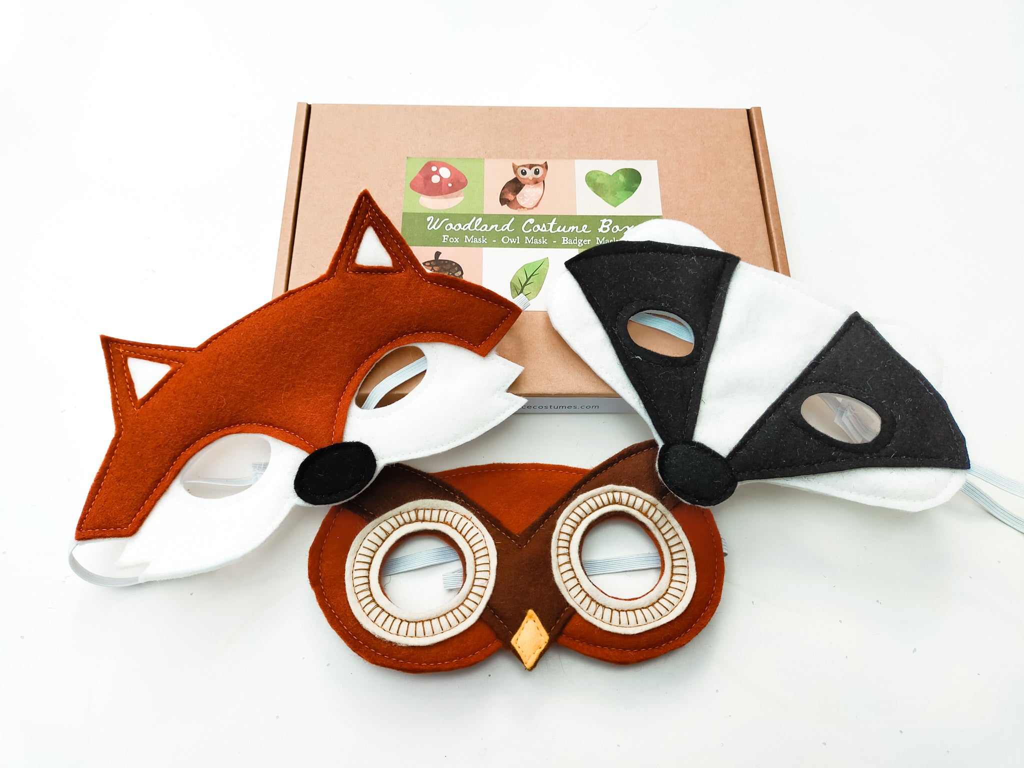 The Woodland Box - Animal Dress Up Mask Gift Set