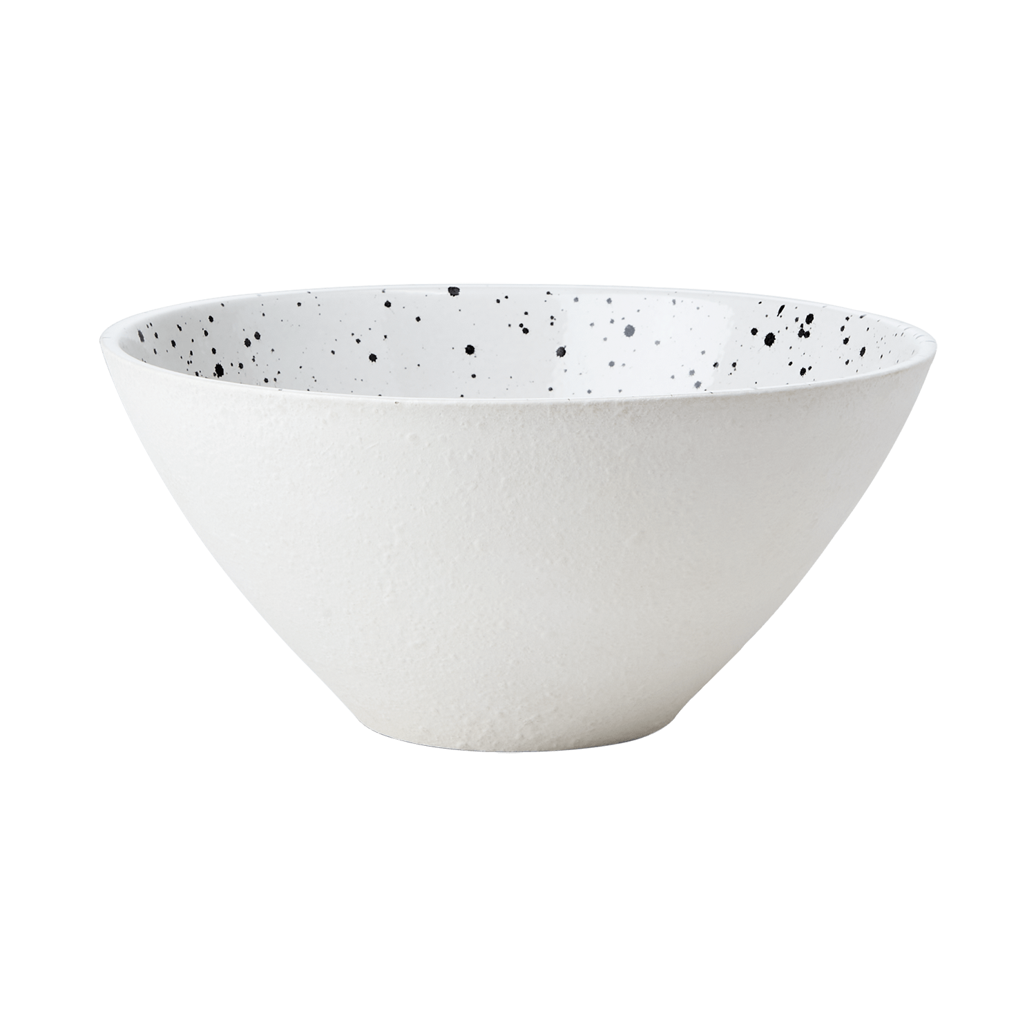 Affari Medium White and Black Togo Serving Bowl