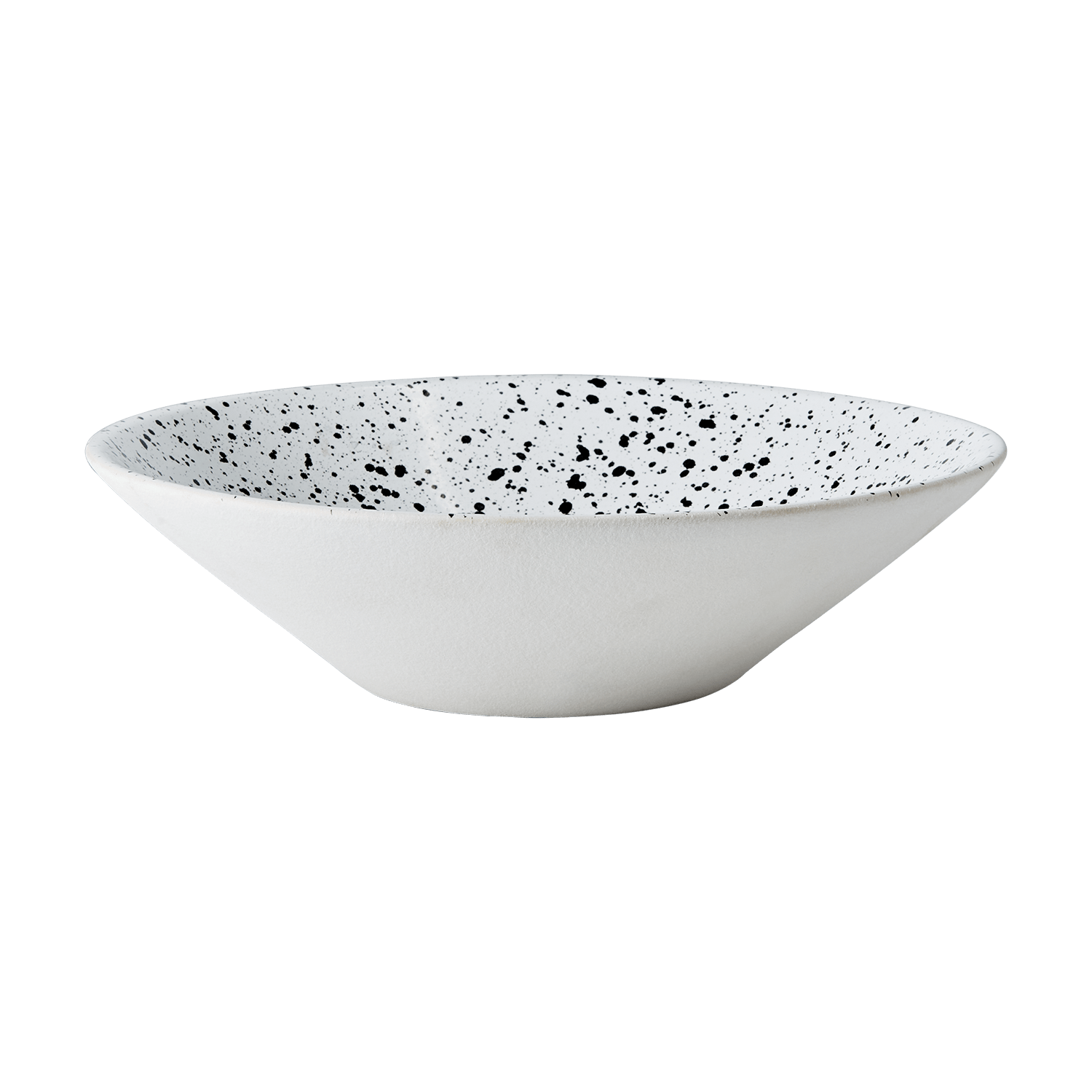 Affari Large White and Black Togo Serving Bowl