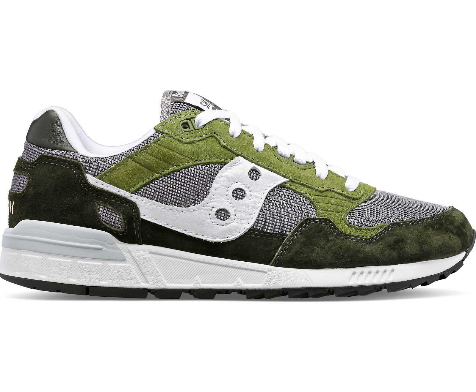 Saucony  Green and White Shadow 5000 Shoes