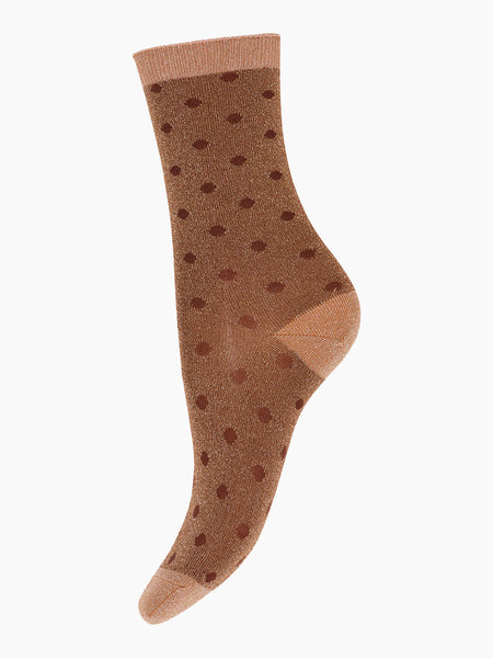 Donna Ankle Socks - Tawny Brown