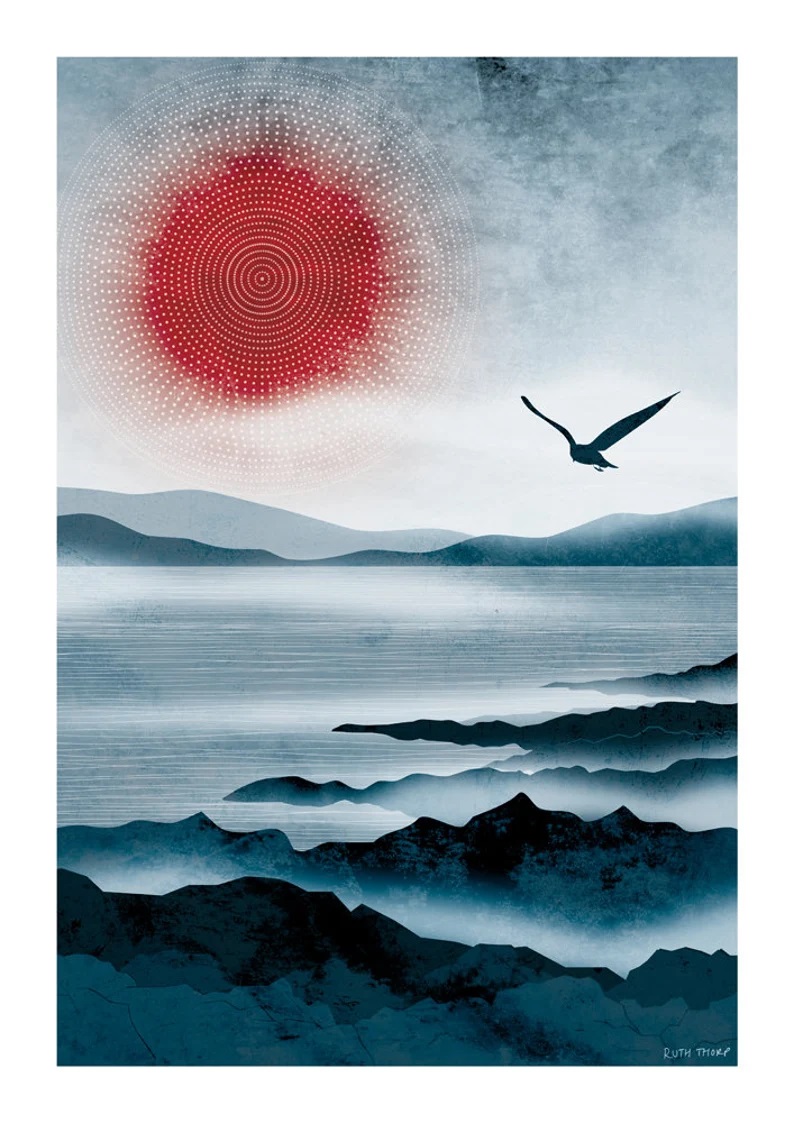 Ruth Thorp Studio A3 Northern Sun Art Print