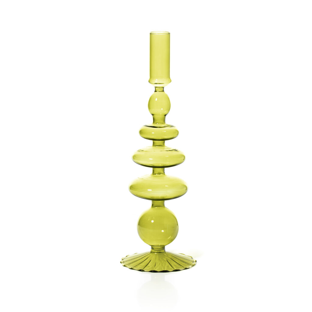 Maegen Pear Tree Tapered Glass Candle Holder