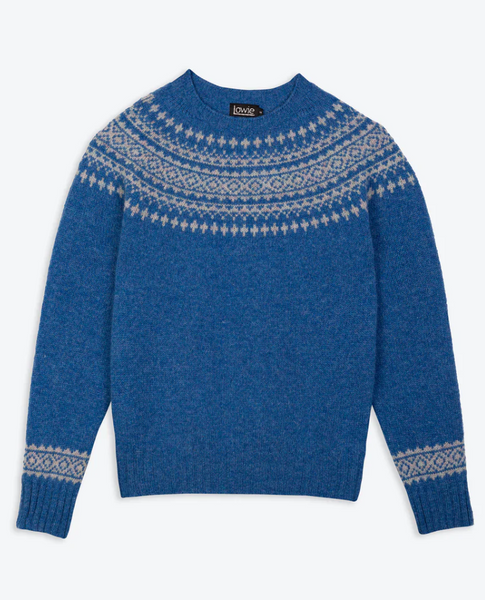 Lambswool Snow Blue Jumper