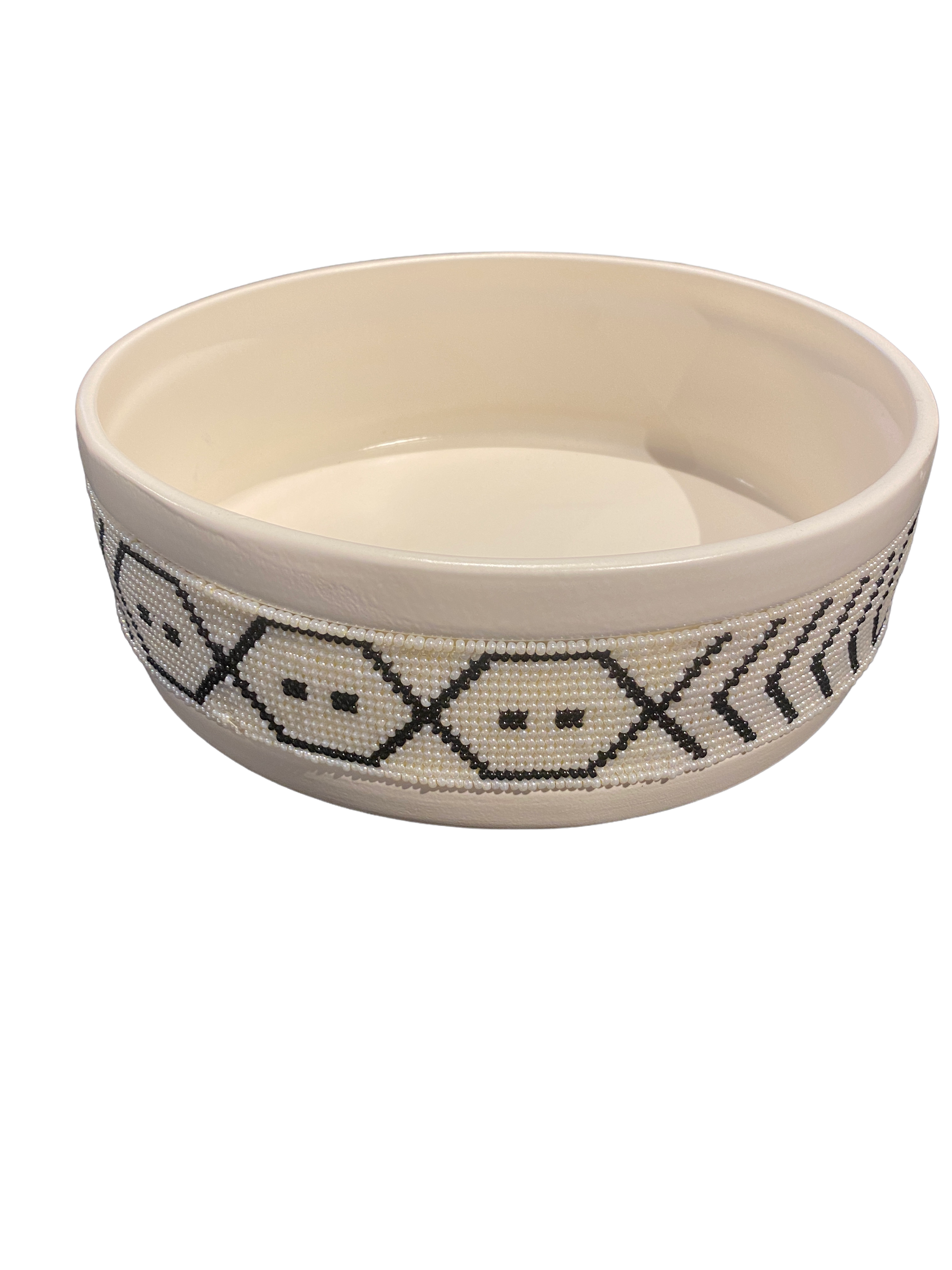 botanicalboysuk Contemporary Ceramic Beaded Bowl