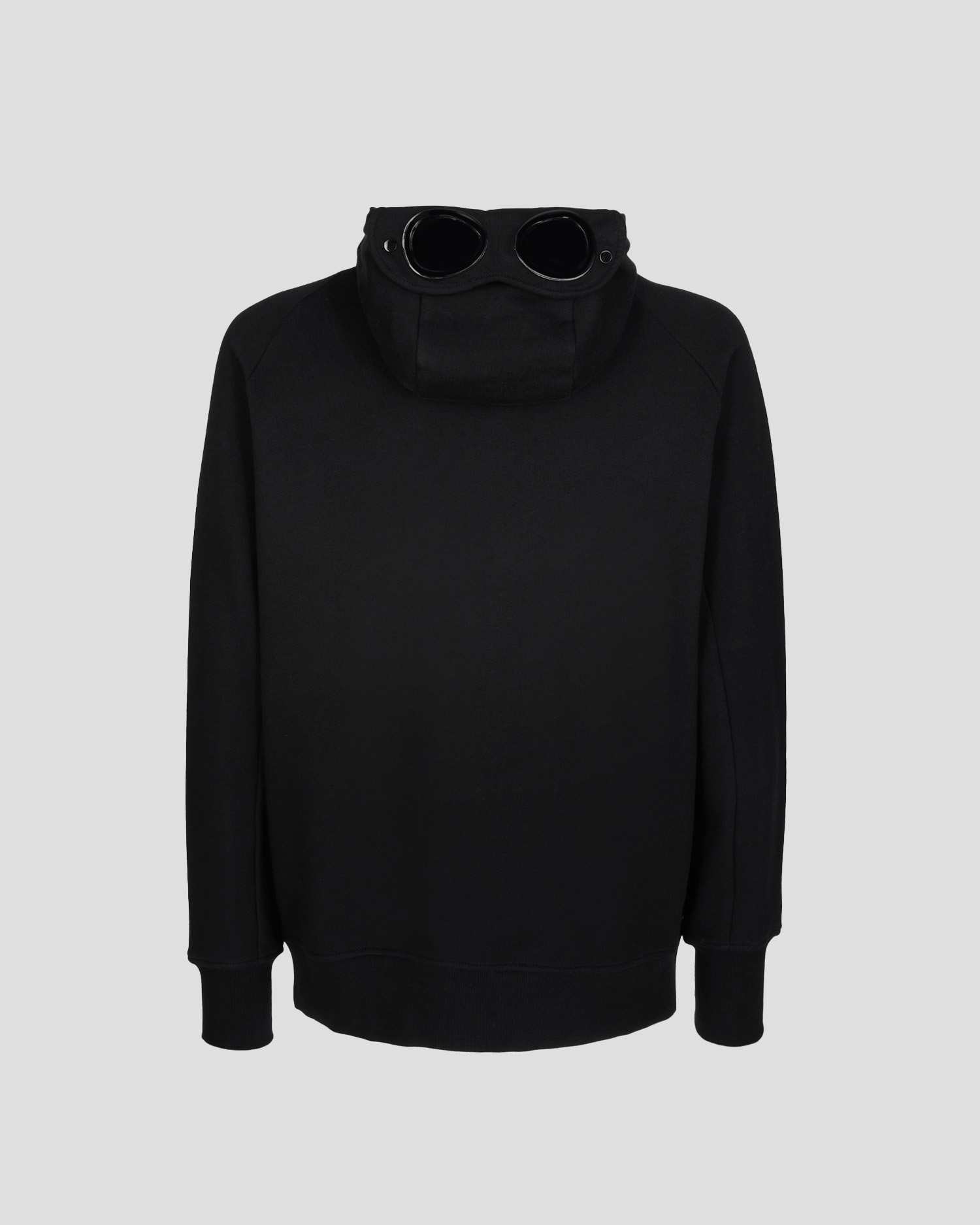 Black cp company goggle hoodie hot sale