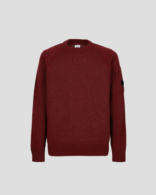 C.P. Company C.p. Company Knitwear Crew Neck Lambswool Port Royal Red
