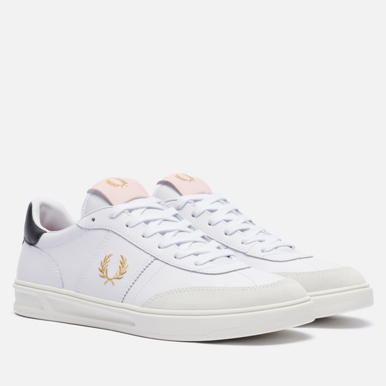 Fred Perry Fred Perry B400 Leather Suede 100 White