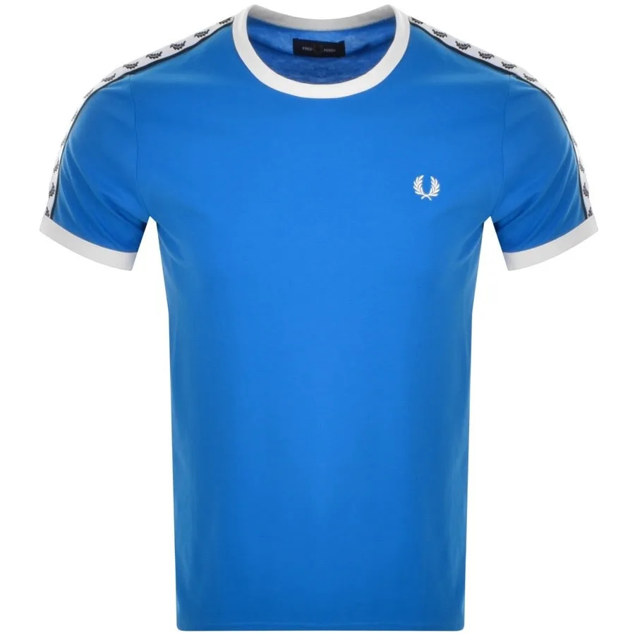 Fred Perry Fred Perry Taped Ringer T-shirt Blue