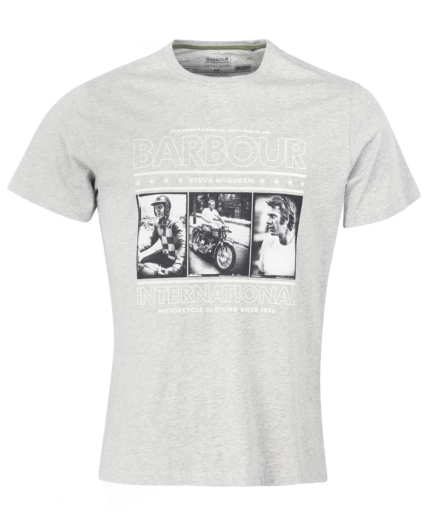 Barbour Barbour International Smq Reel T-shirt Grey Marl
