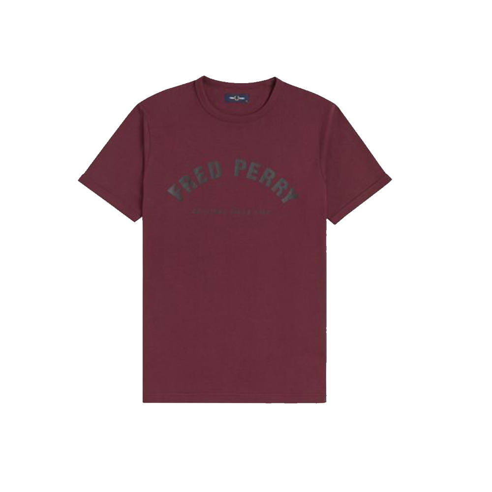 Fred Perry Fred Perry Arch Branded T-shirt Burgundy